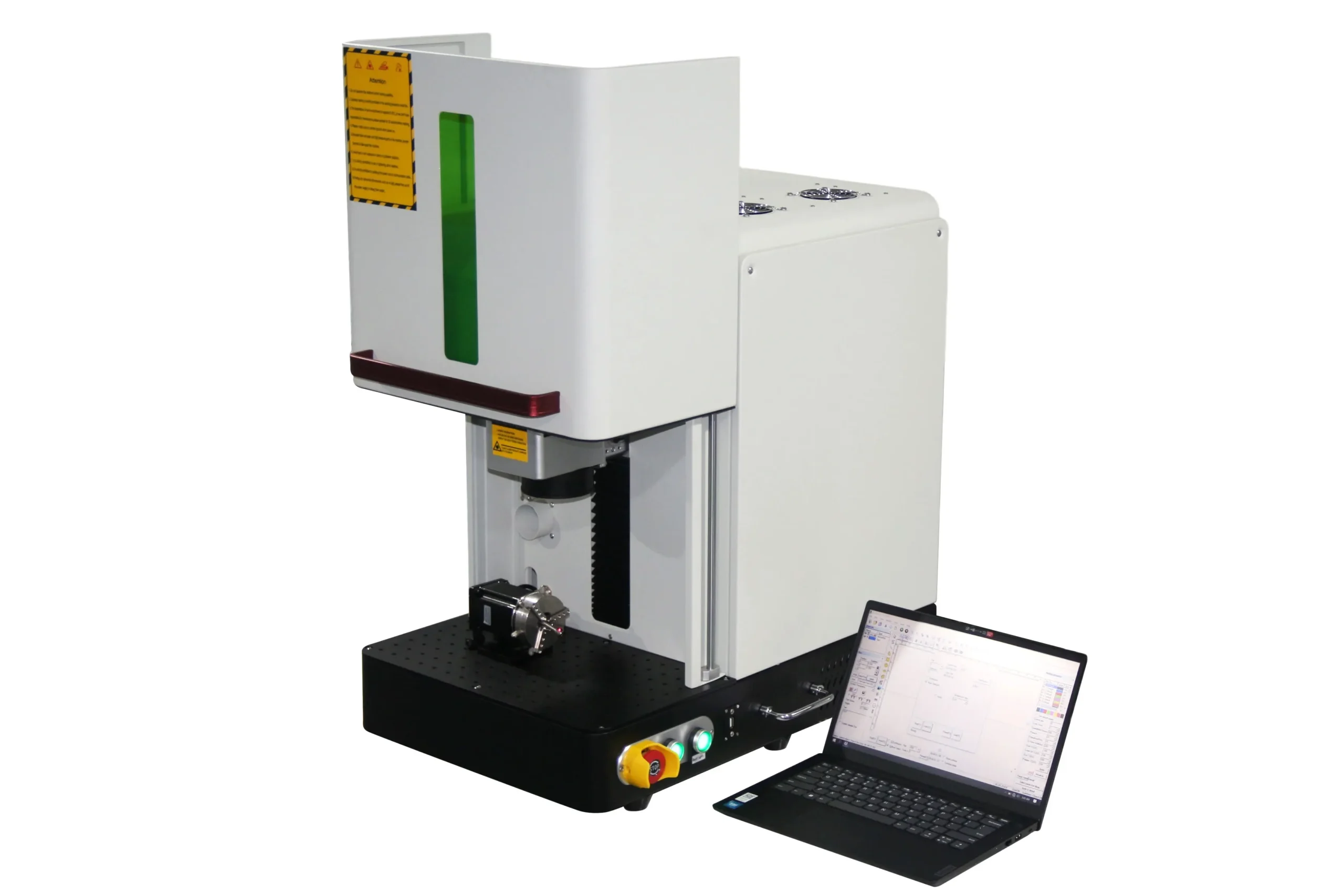 100W MOPA Fiber Laser Marking Machine | Enclosed High-Precision System with JPT Laser Source - Image 2