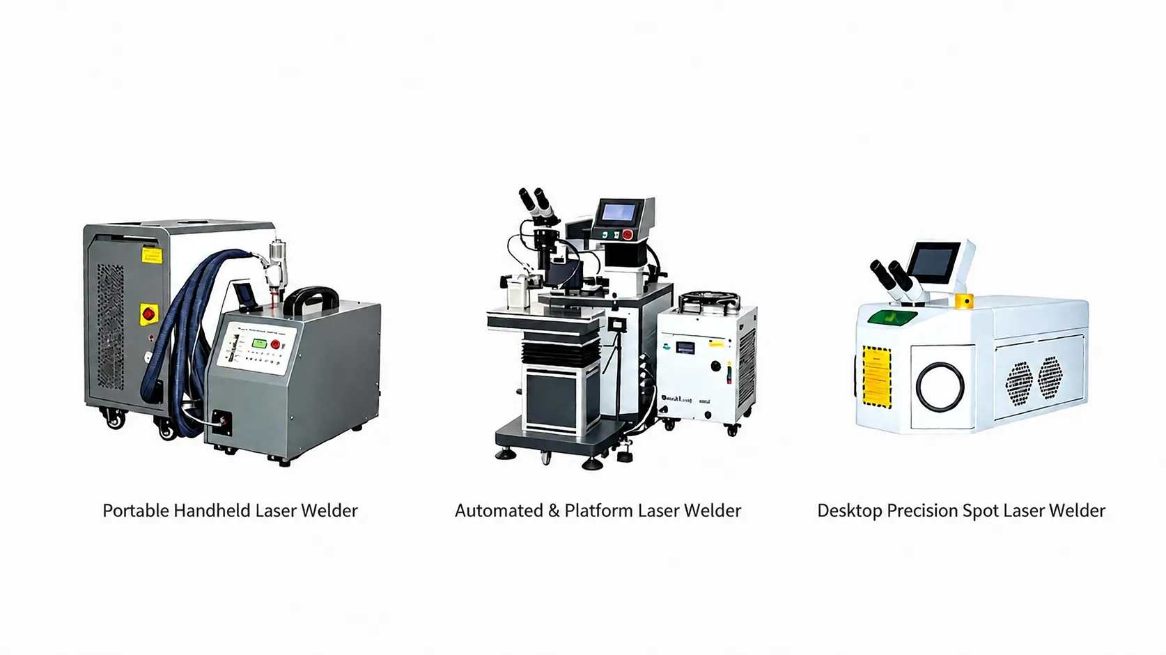 handheld vs platform vs benchtop laser welder lineup comparison